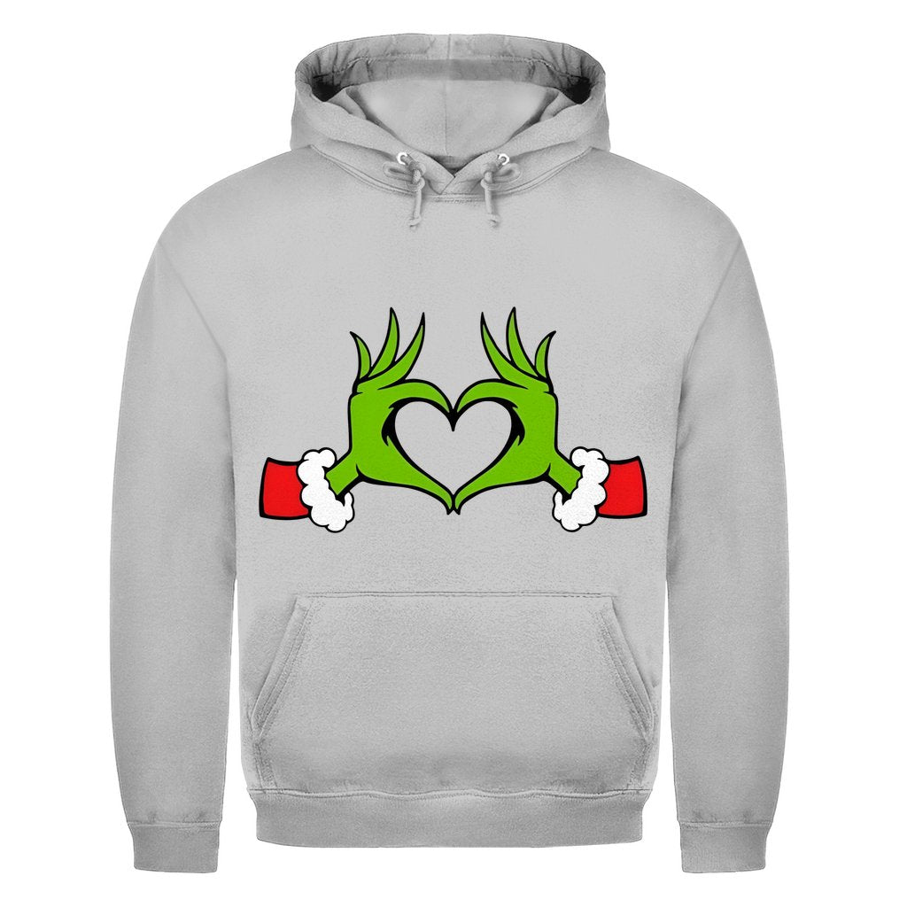 Herren Hoodie "Grinch Herz" - Grafikmagie