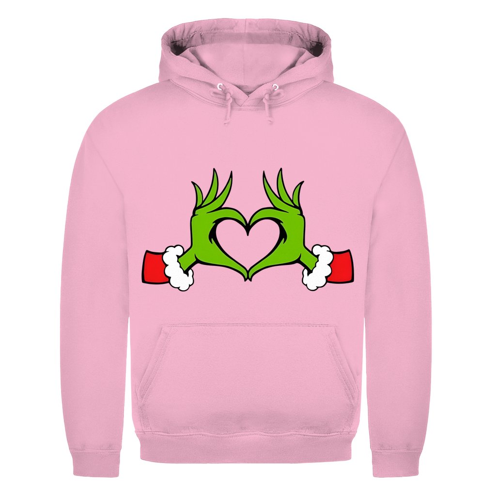 Herren Hoodie "Grinch Herz" - Grafikmagie