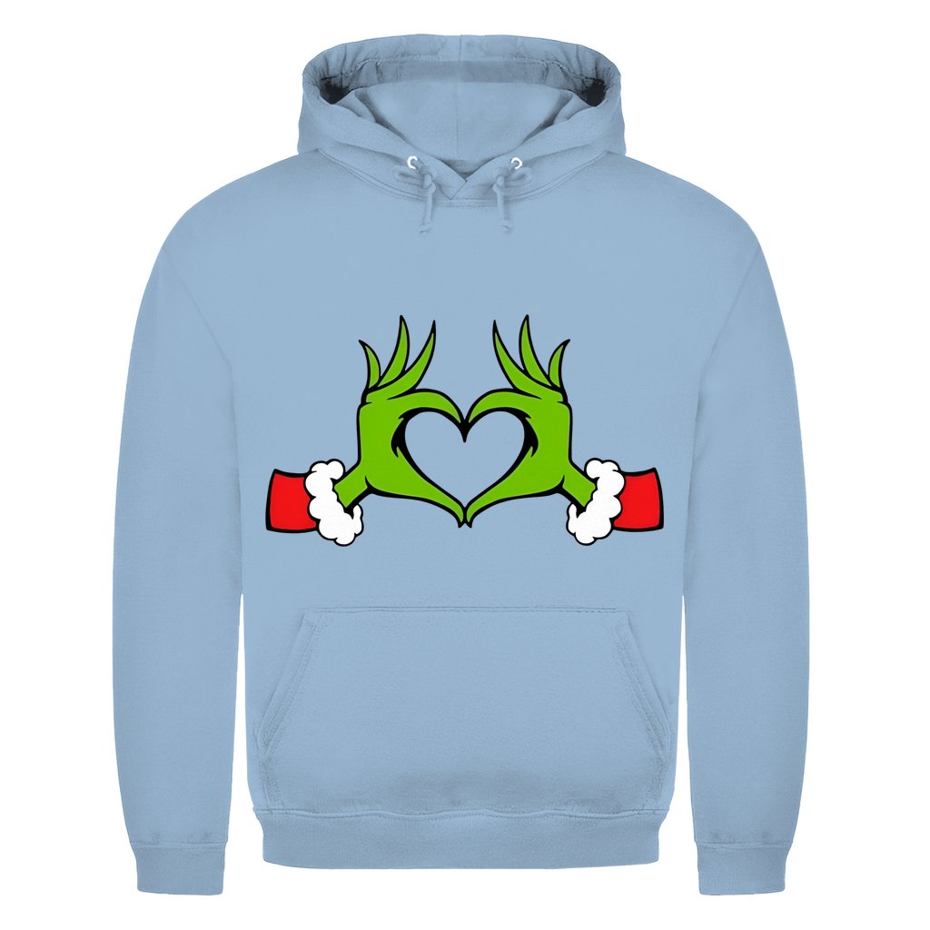 Herren Hoodie "Grinch Herz" - Grafikmagie