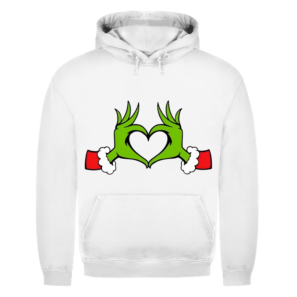 Herren Hoodie "Grinch Herz" - Grafikmagie