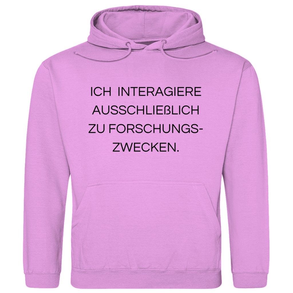 Herren Hoodie "Ich interagiere ausschließlich..." - Grafikmagie