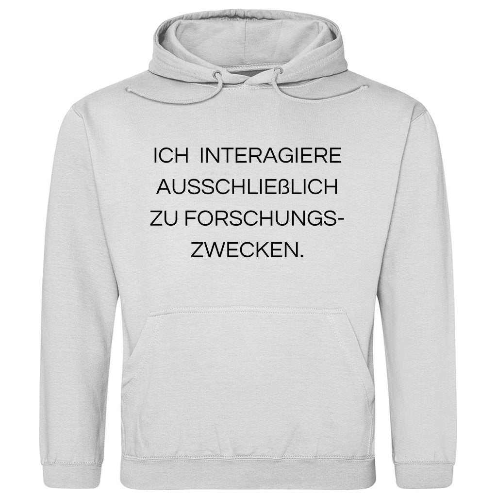 Herren Hoodie "Ich interagiere ausschließlich..." - Grafikmagie