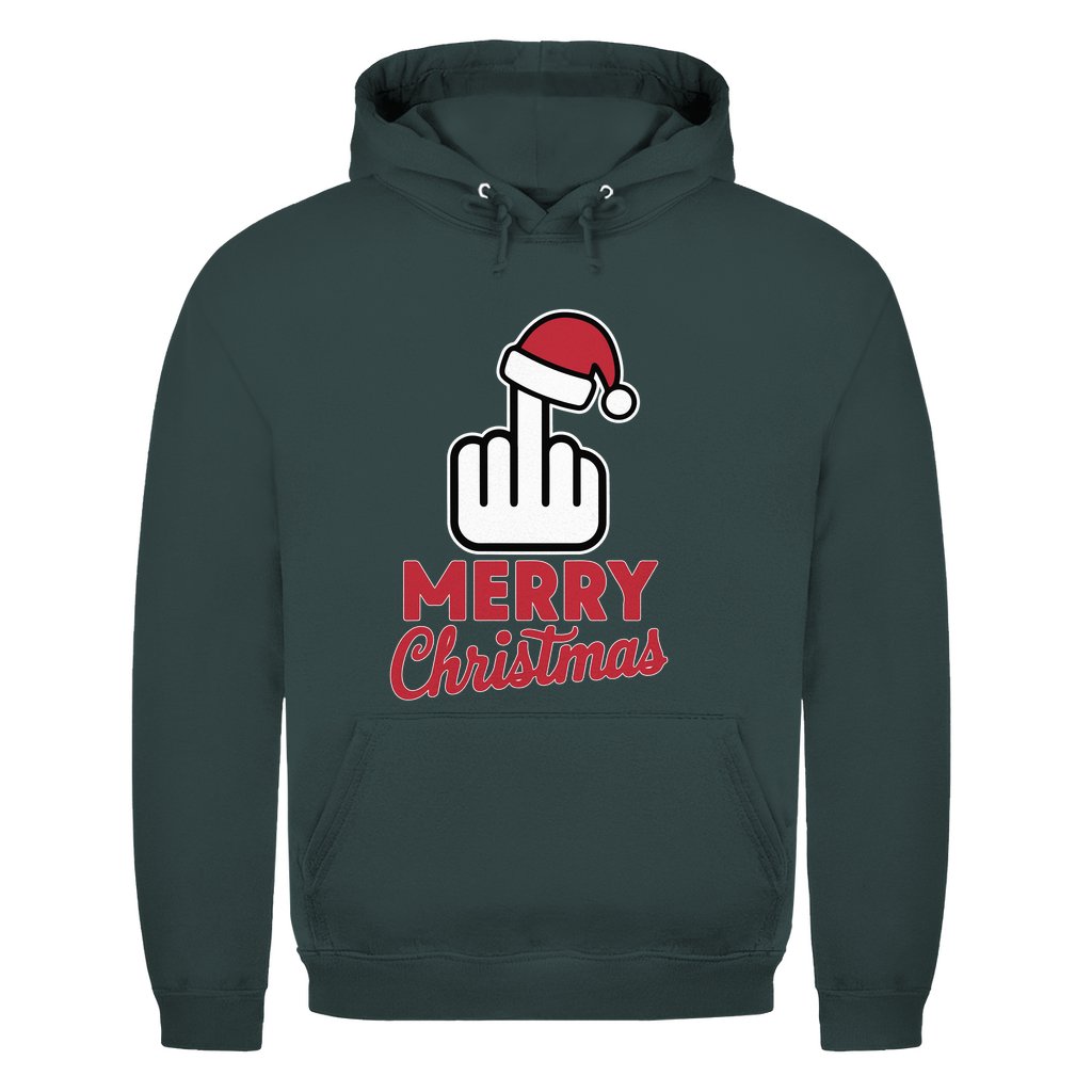 Herren Hoodie "Merry Christmas Mittelfinger" - Grafikmagie