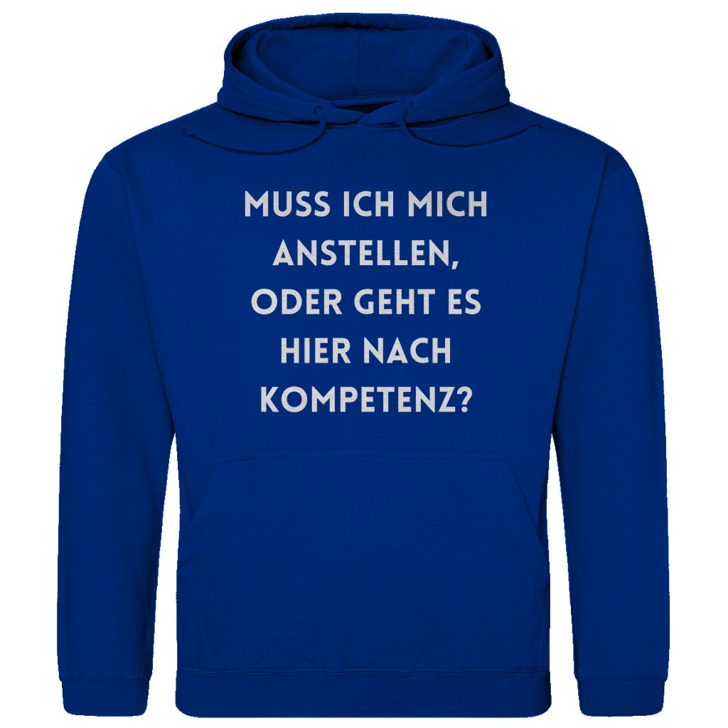 Herren Hoodie "Muss ich mich anstellen..." - Grafikmagie