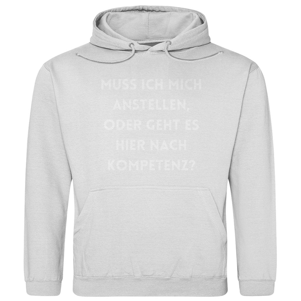 Herren Hoodie "Muss ich mich anstellen..." - Grafikmagie