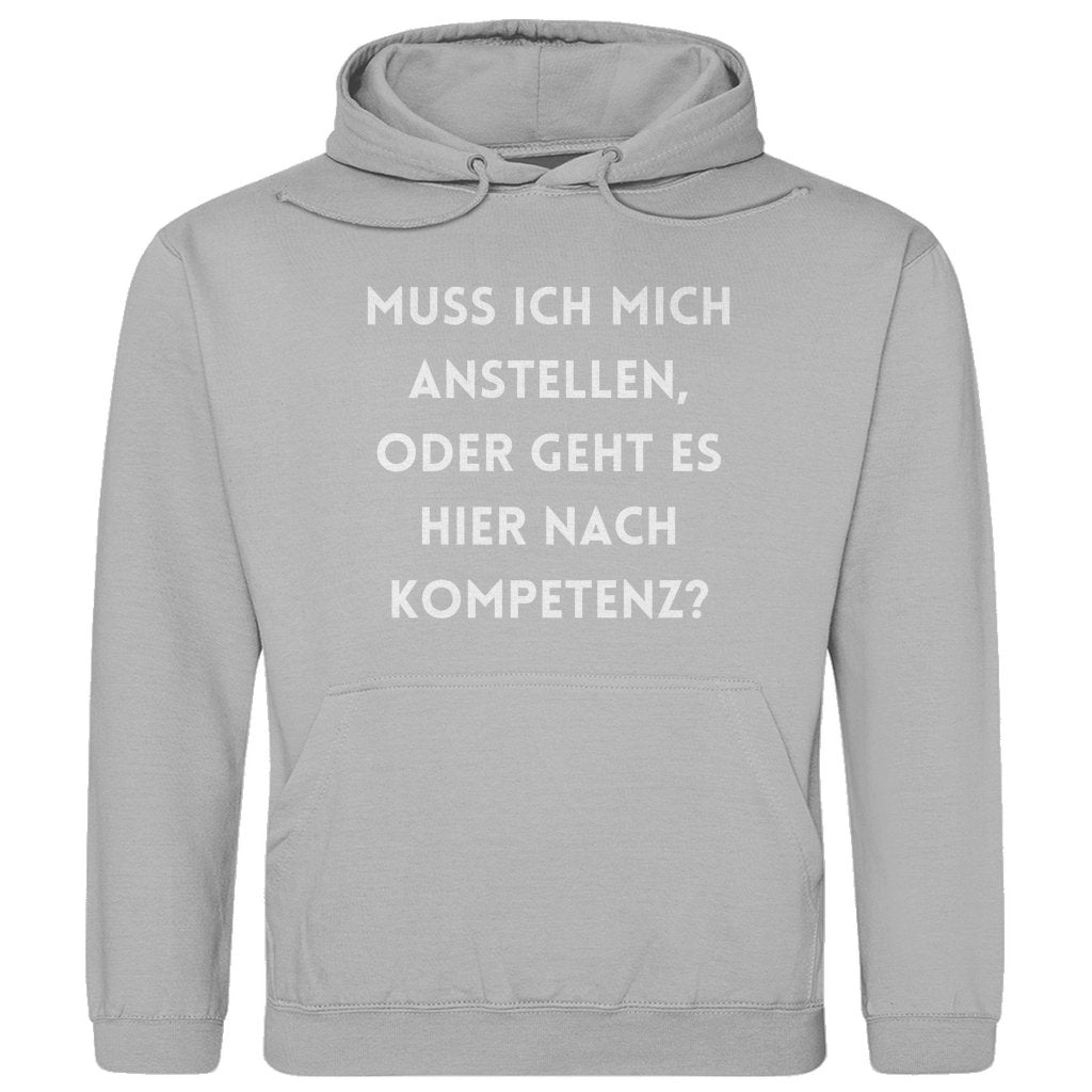 Herren Hoodie "Muss ich mich anstellen..." - Grafikmagie