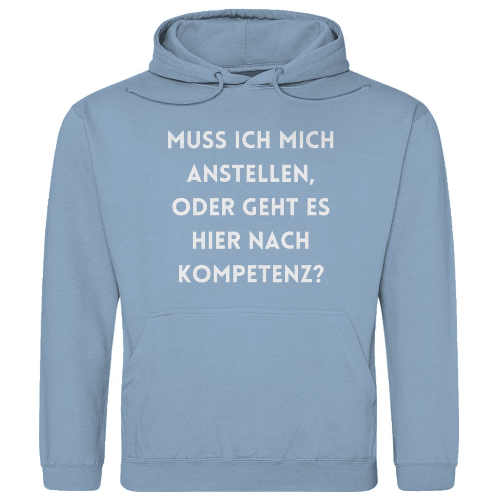 Herren Hoodie "Muss ich mich anstellen..." - Grafikmagie