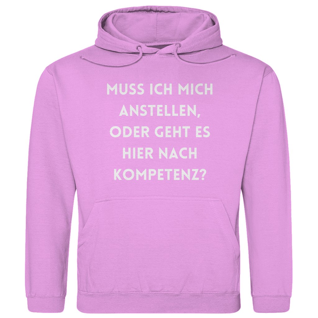 Herren Hoodie "Muss ich mich anstellen..." - Grafikmagie