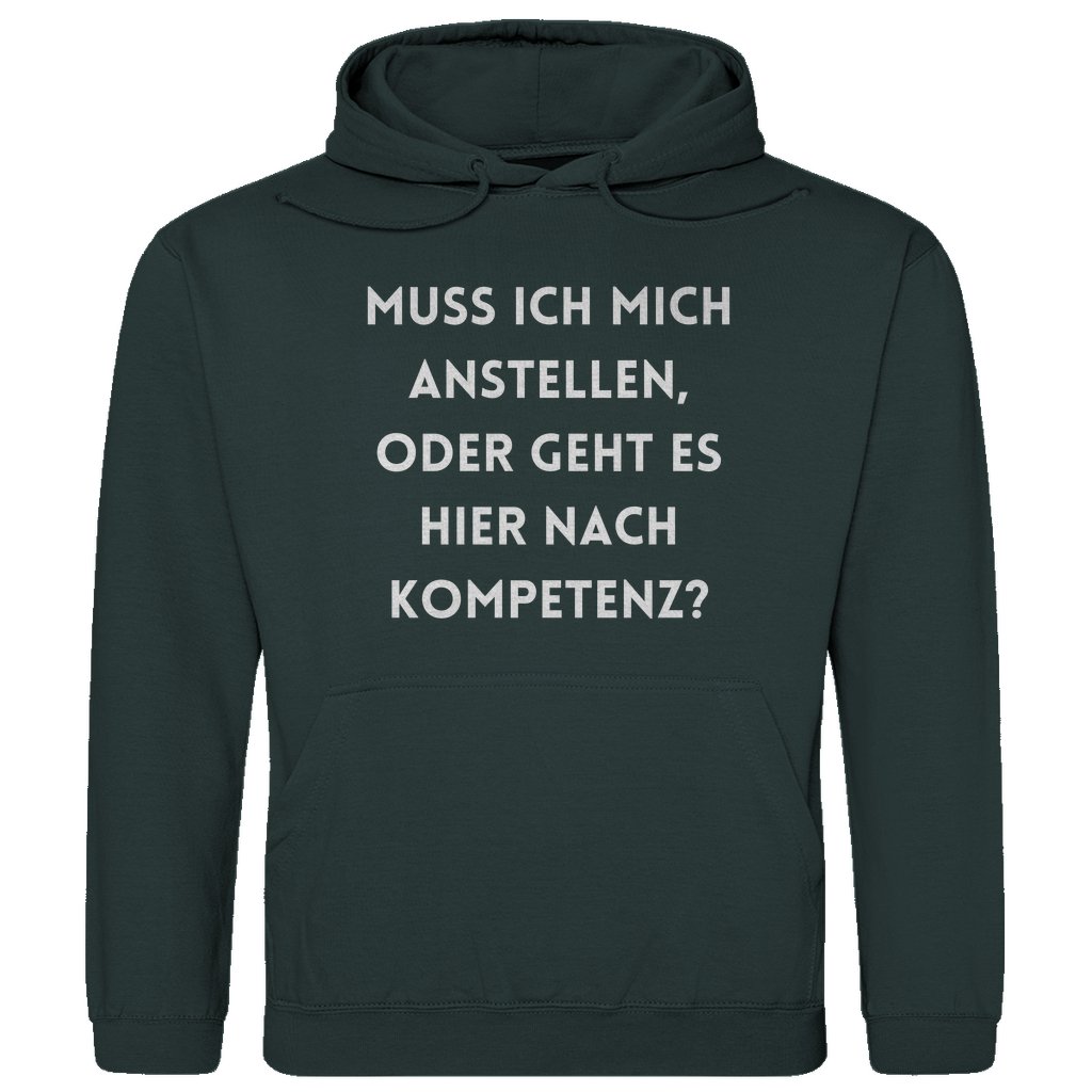 Herren Hoodie "Muss ich mich anstellen..." - Grafikmagie