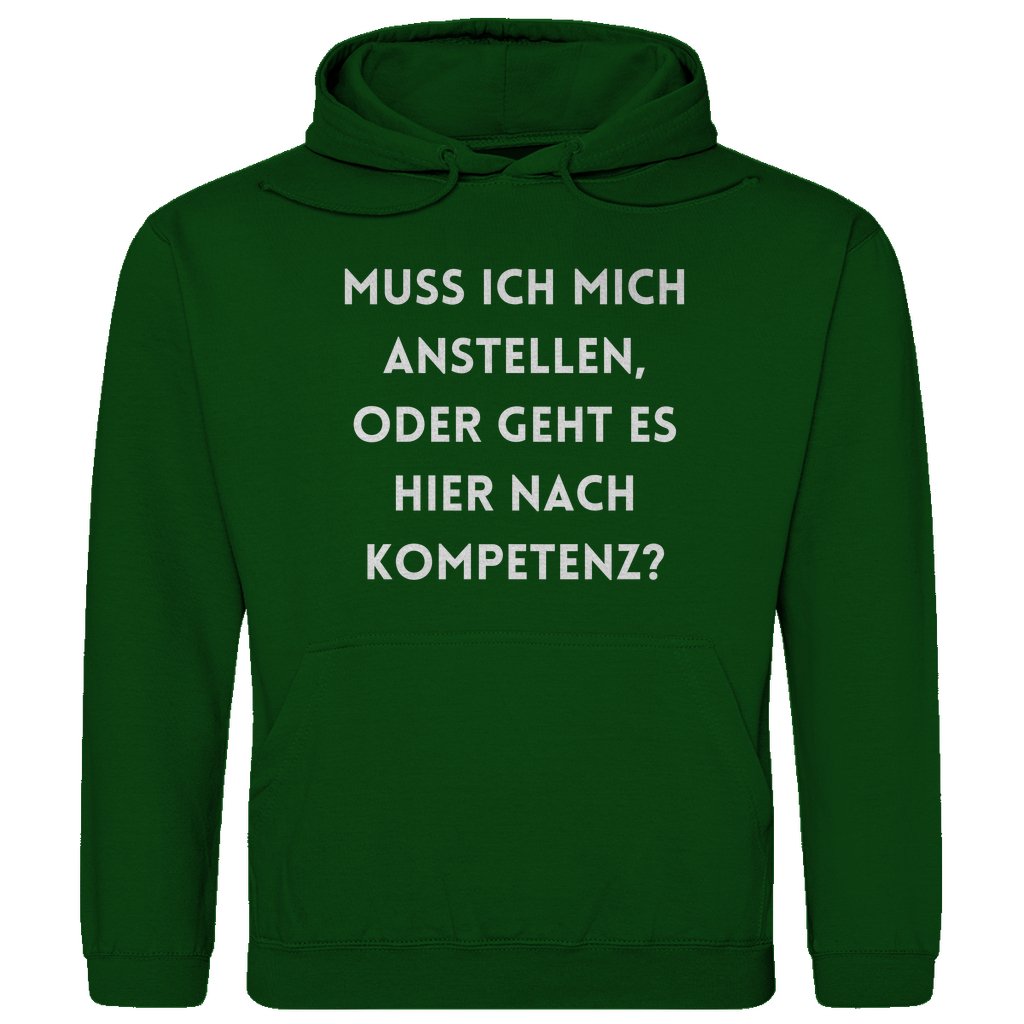 Herren Hoodie "Muss ich mich anstellen..." - Grafikmagie