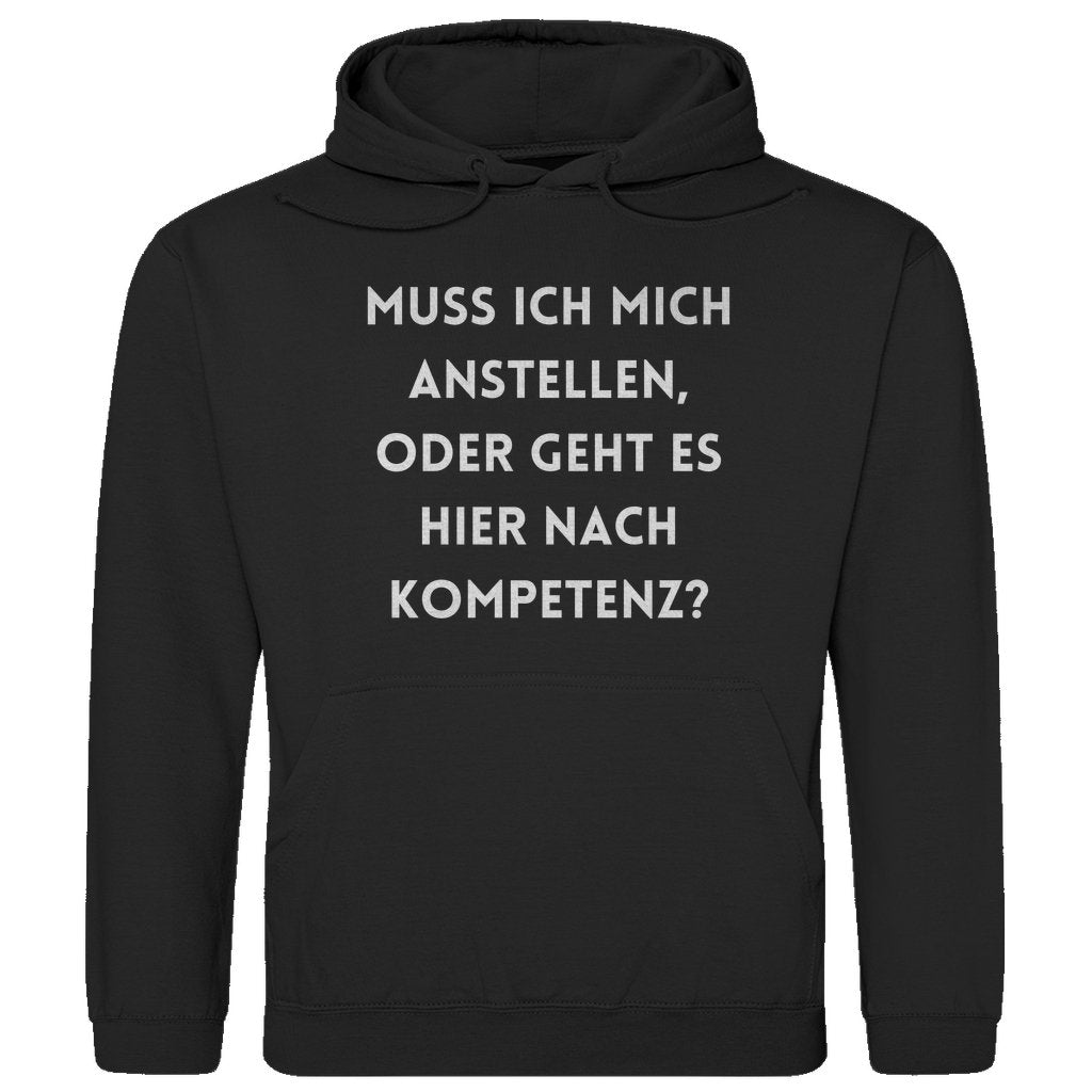 Herren Hoodie "Muss ich mich anstellen..." - Grafikmagie