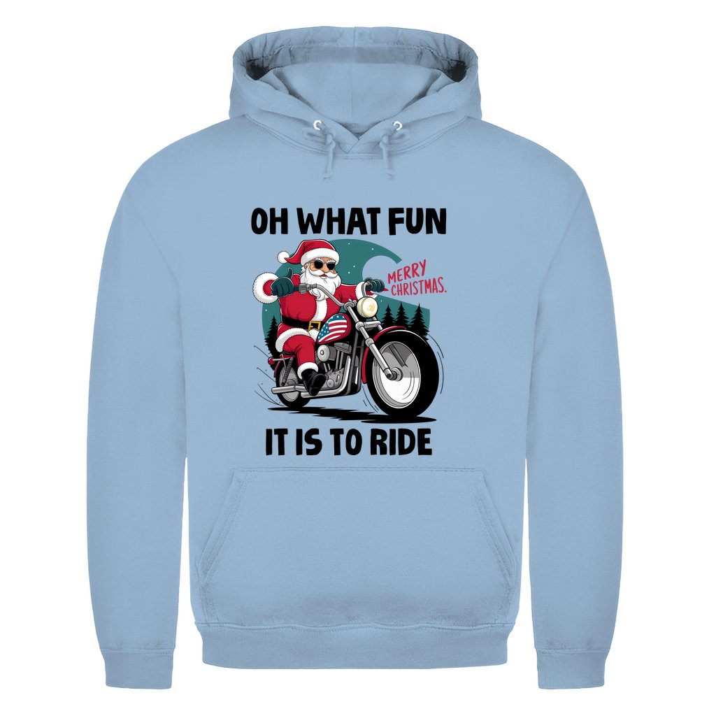 Herren Hoodie "OH What fun it is to ride" - Grafikmagie