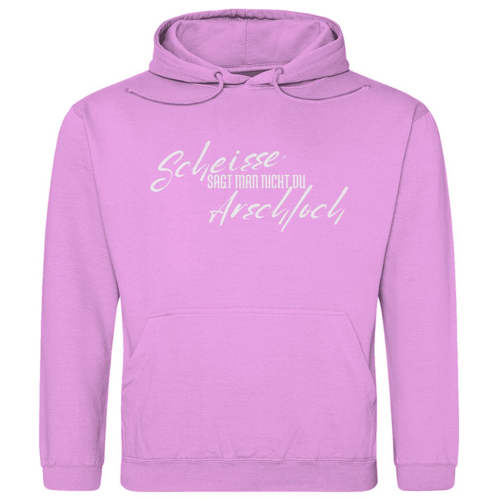Herren Hoodie "Scheisse sagt man nicht du Arschloch" - Grafikmagie