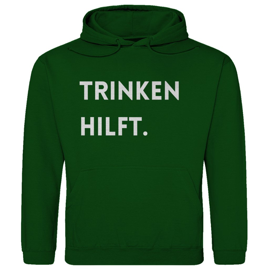 Herren Hoodie "Trinken hilft" - Grafikmagie
