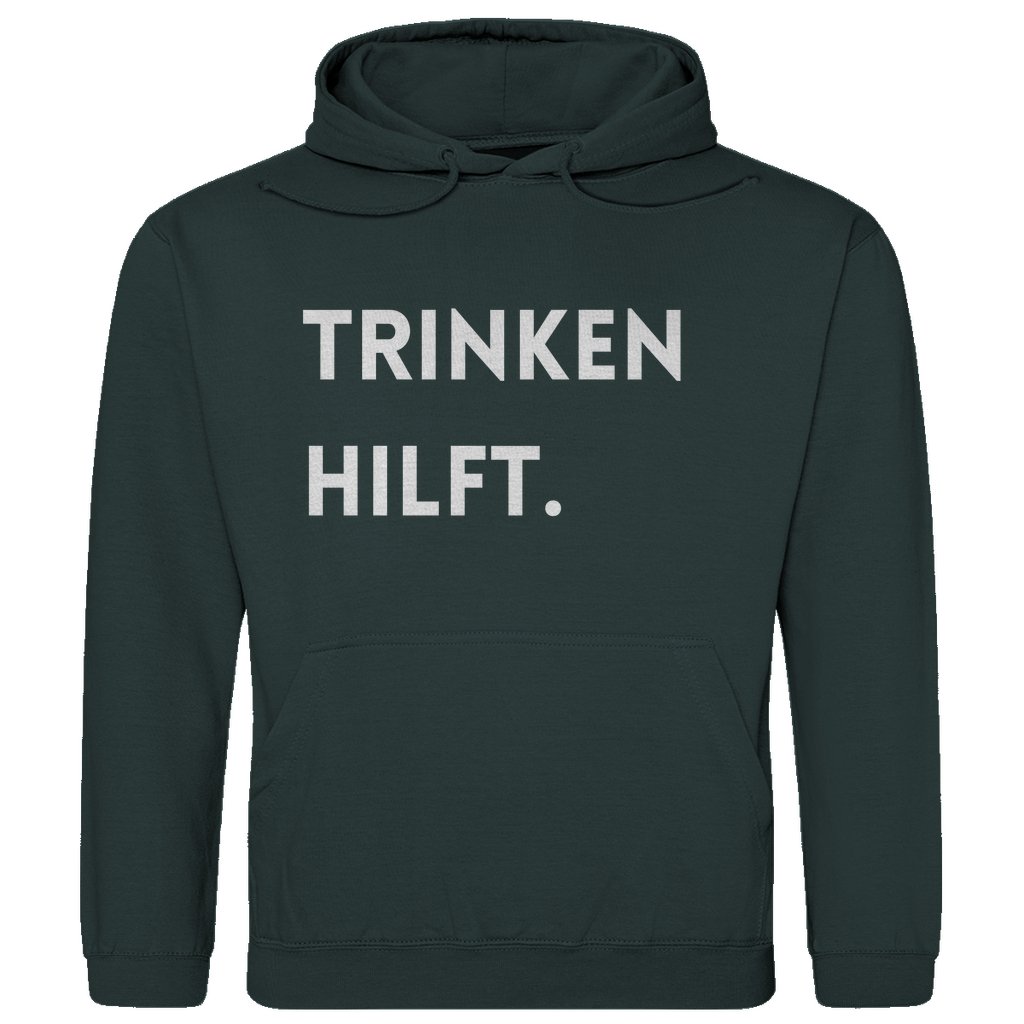 Herren Hoodie "Trinken hilft" - Grafikmagie