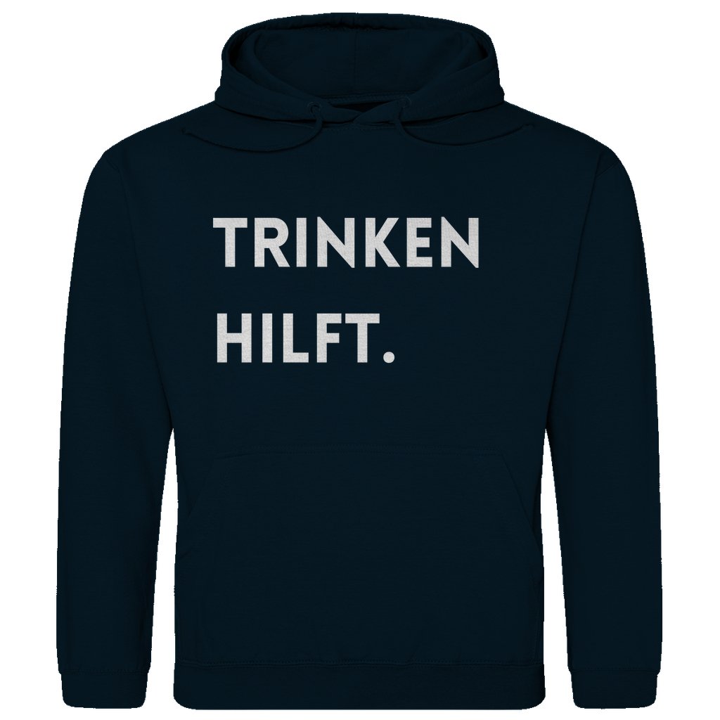 Herren Hoodie "Trinken hilft" - Grafikmagie