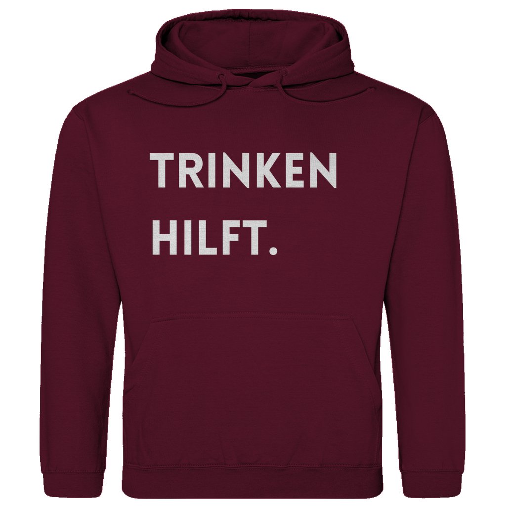 Herren Hoodie "Trinken hilft" - Grafikmagie