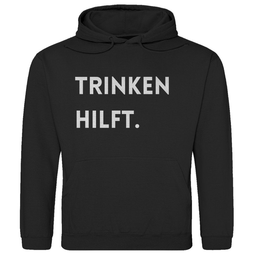 Herren Hoodie "Trinken hilft" - Grafikmagie