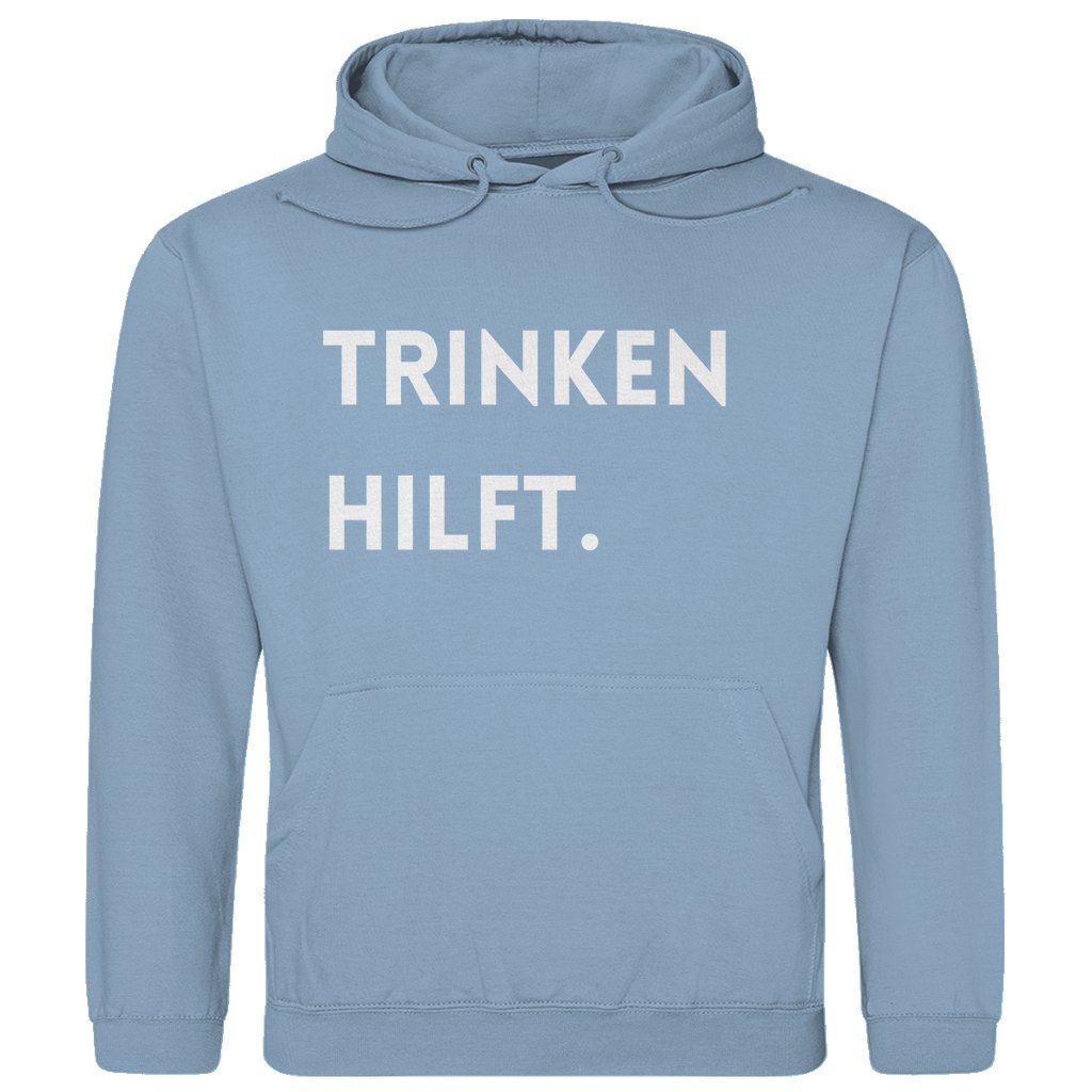 Herren Hoodie "Trinken hilft" - Grafikmagie