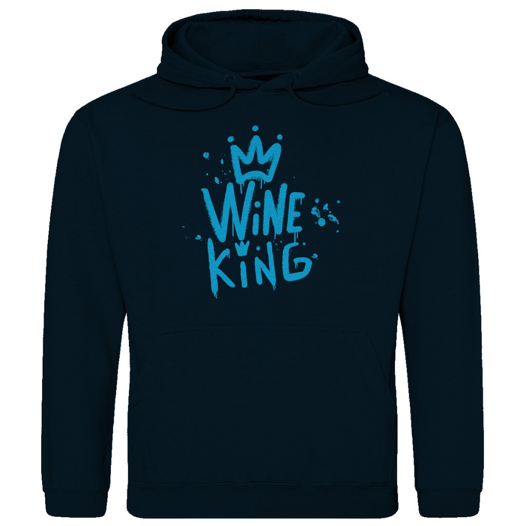 Herren Hoodie "Wine King" - Grafikmagie