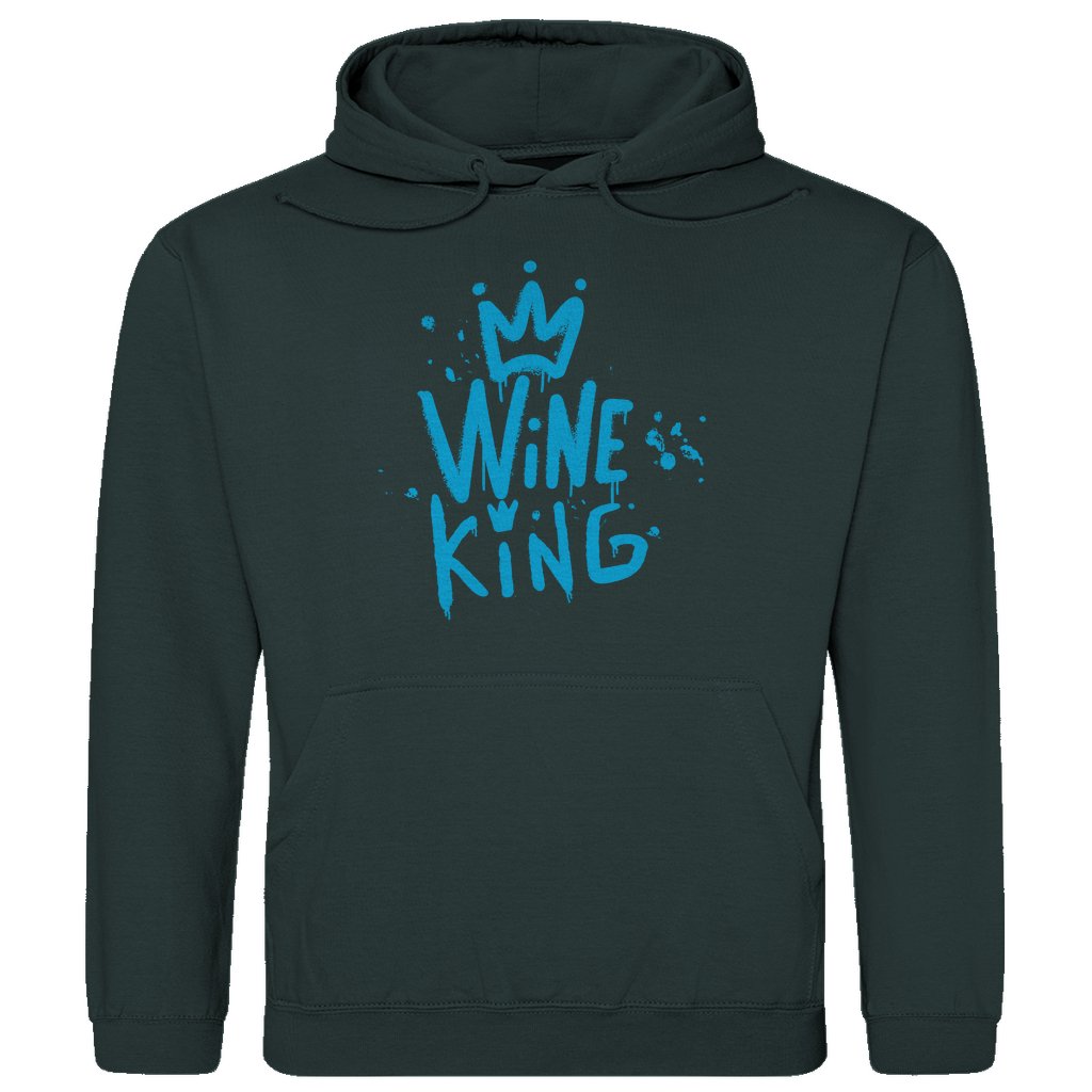 Herren Hoodie "Wine King" - Grafikmagie