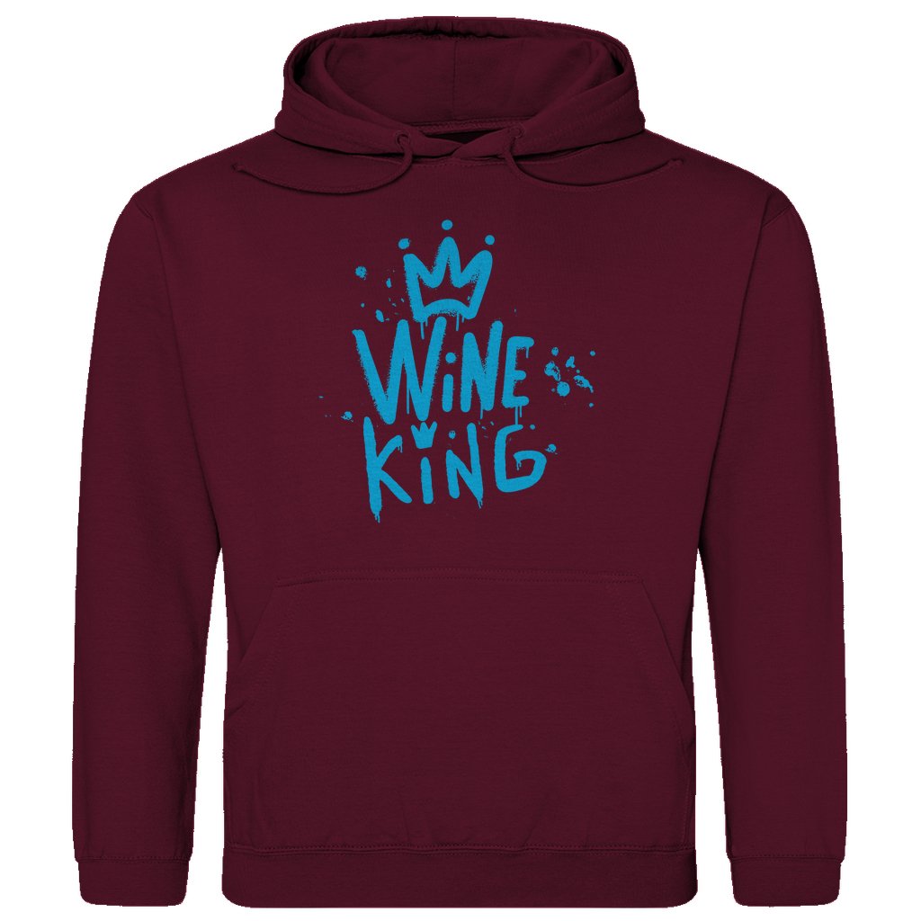 Herren Hoodie "Wine King" - Grafikmagie
