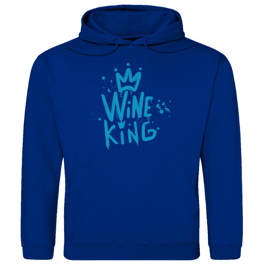 Herren Hoodie "Wine King" - Grafikmagie