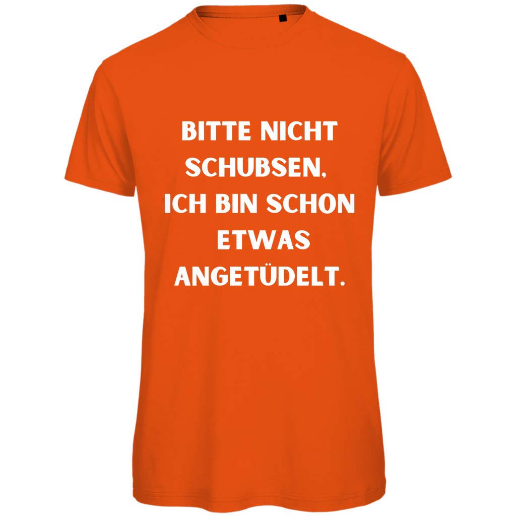 Herren T-Shirt "Bitte nicht schubsen" - Grafikmagie