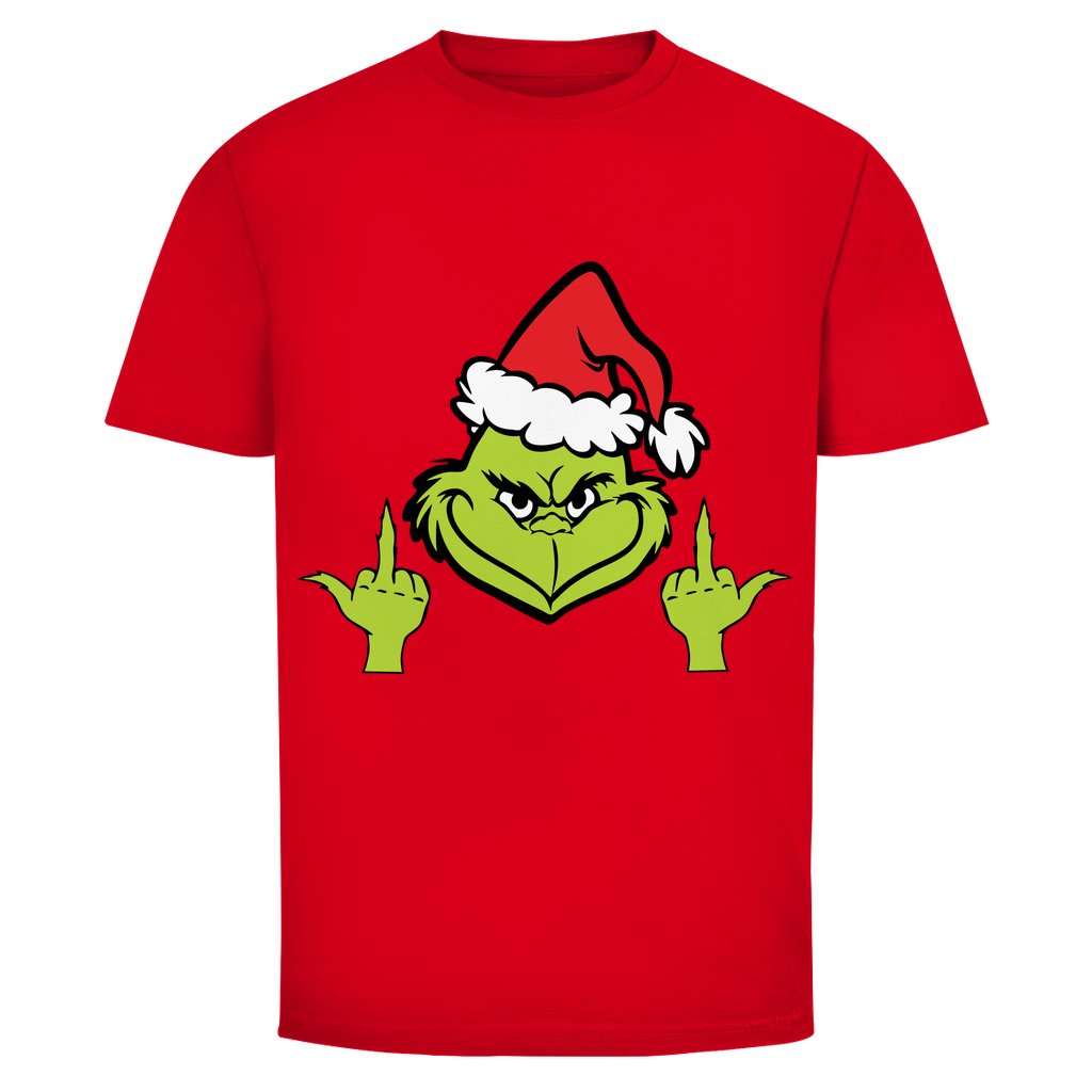 Herren T-Shirt "Grinch Mittelfinger" - Grafikmagie