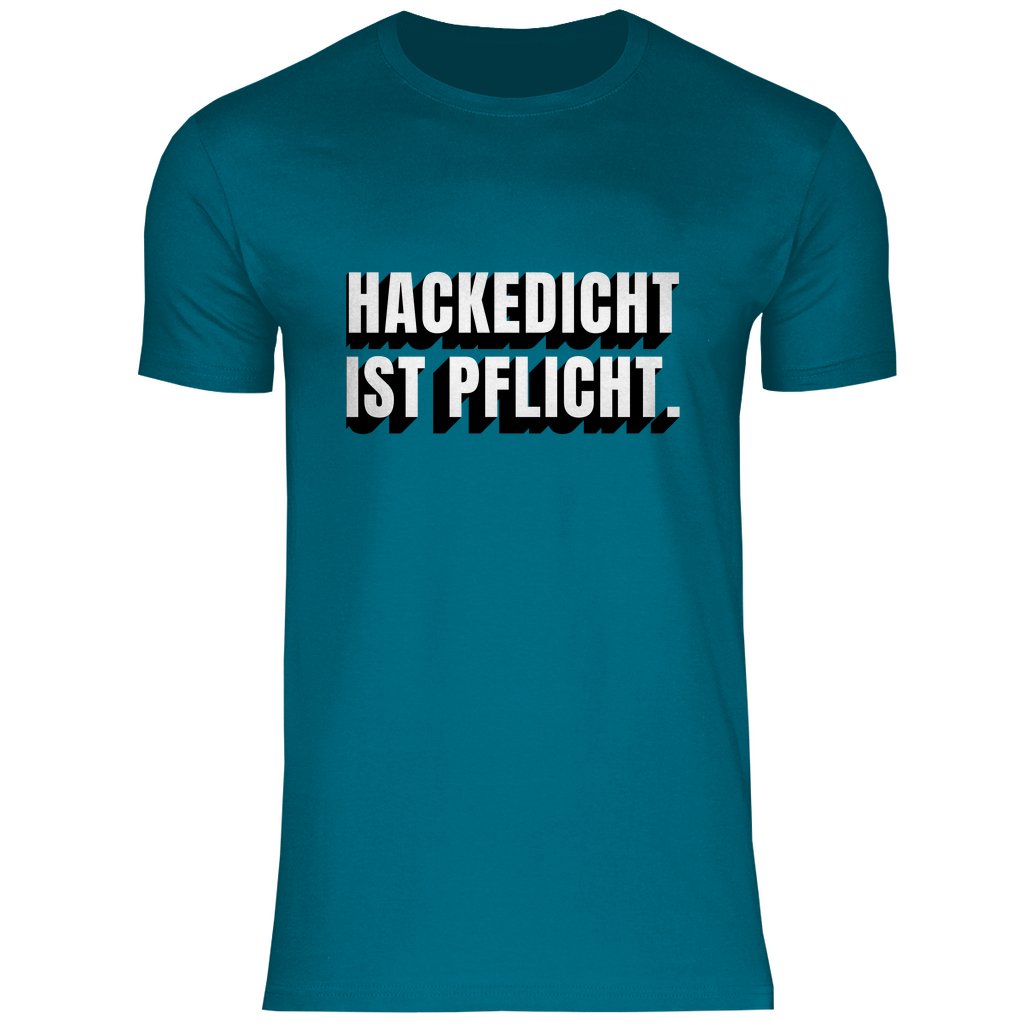 Herren T-Shirt "Hackedicht ist Pflicht" - Grafikmagie