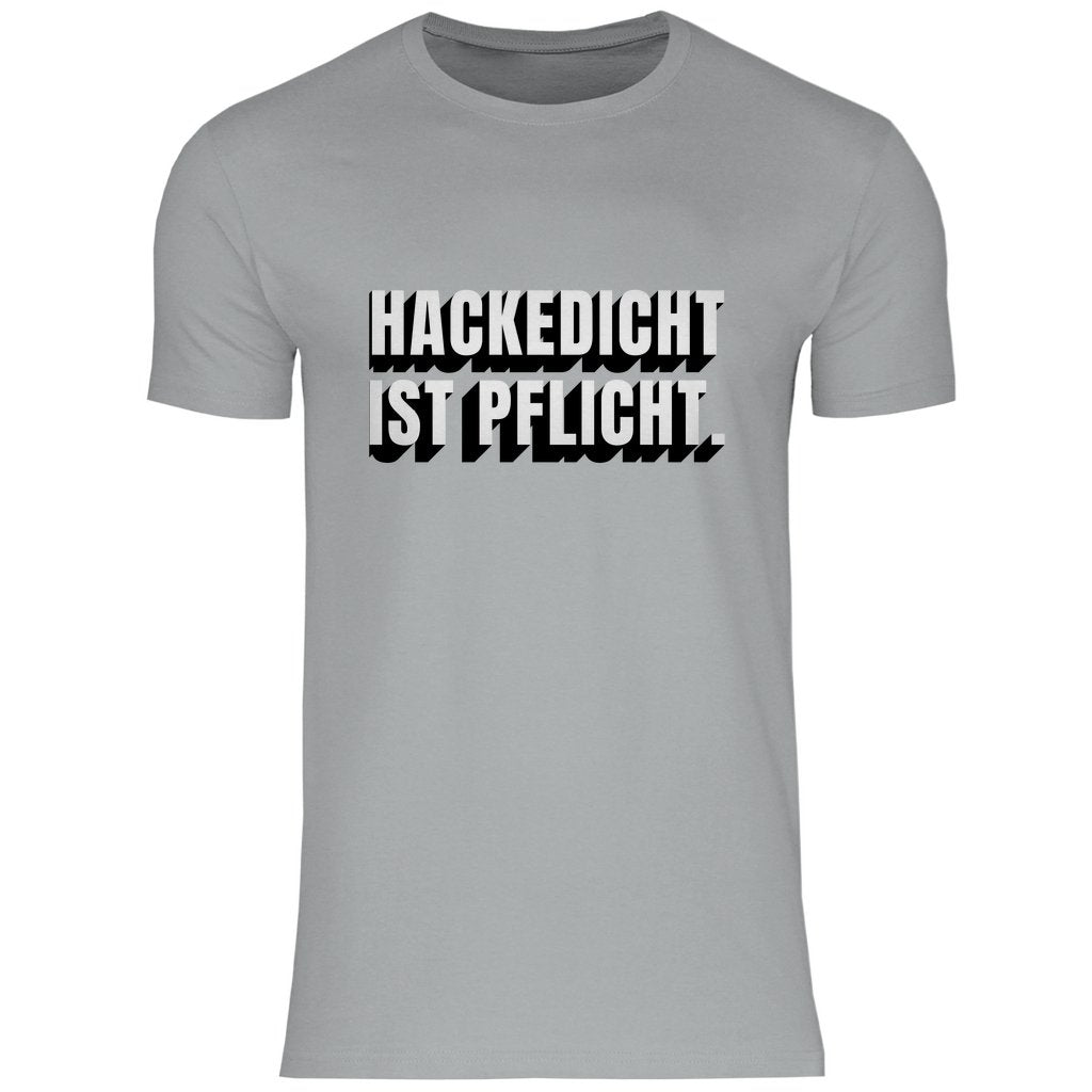 Herren T-Shirt "Hackedicht ist Pflicht" - Grafikmagie
