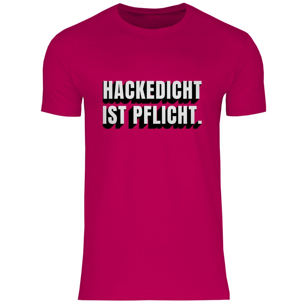 Herren T-Shirt "Hackedicht ist Pflicht" - Grafikmagie