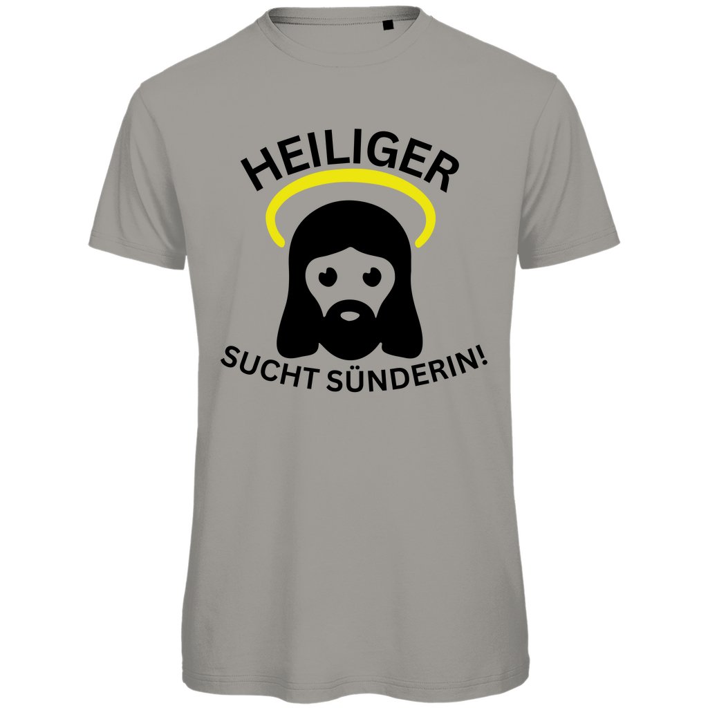 Herren T-Shirt "Heiliger sucht Sünderin!" - Grafikmagie