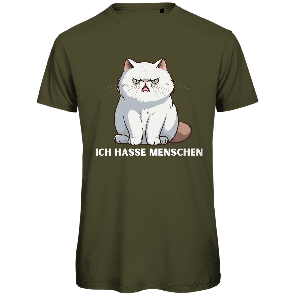 Herren T-Shirt "Ich hasse Menschen" - Grafikmagie