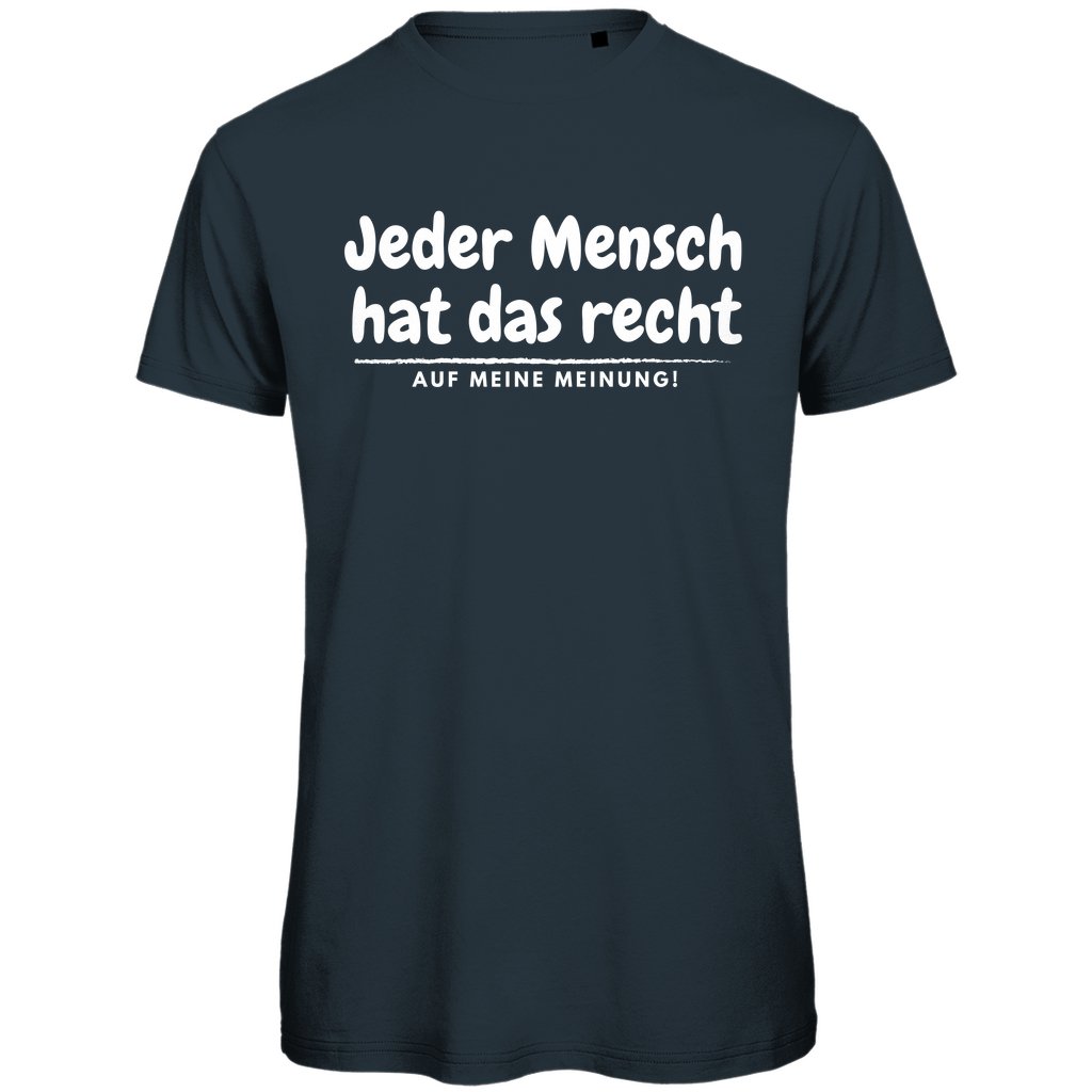 Herren T-Shirt "Jeder Mensch hat das Recht" - Grafikmagie