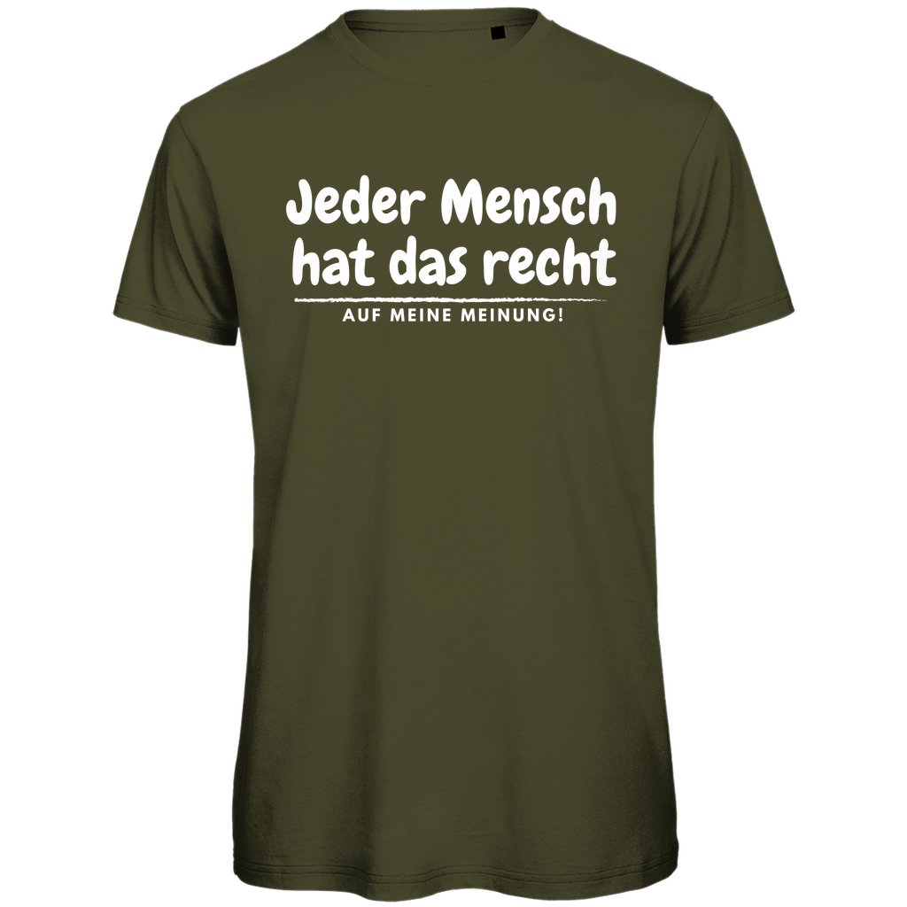 Herren T-Shirt "Jeder Mensch hat das Recht" - Grafikmagie