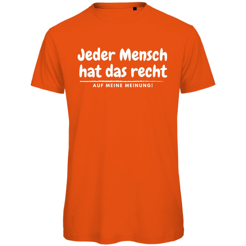 Herren T-Shirt "Jeder Mensch hat das Recht" - Grafikmagie