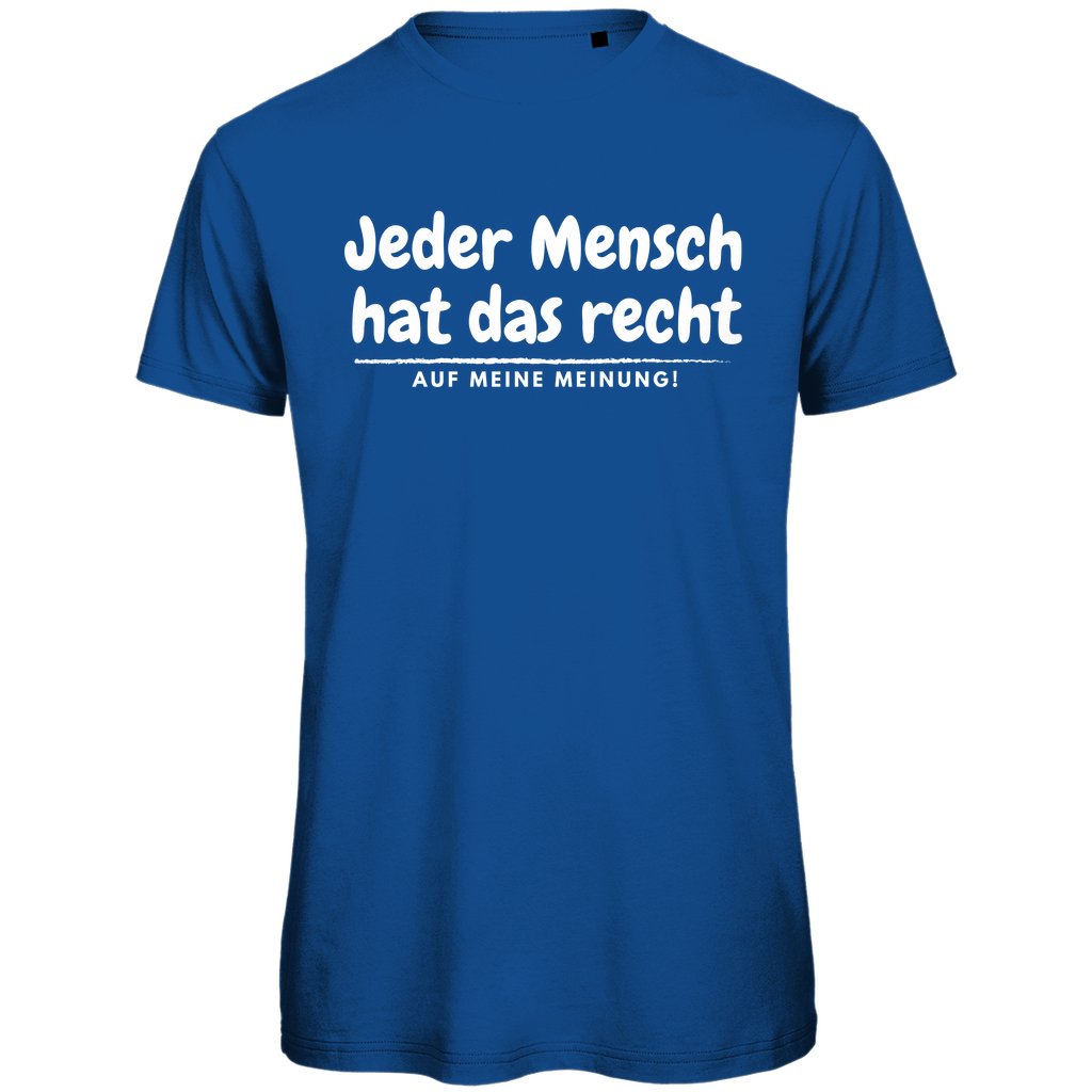 Herren T-Shirt "Jeder Mensch hat das Recht" - Grafikmagie