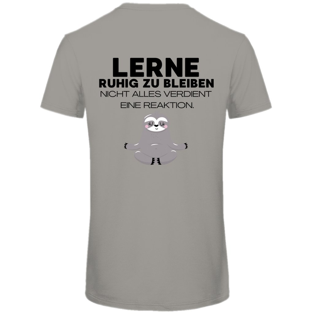 Herren T-Shirt "Lerne ruhig zu bleiben" - Grafikmagie