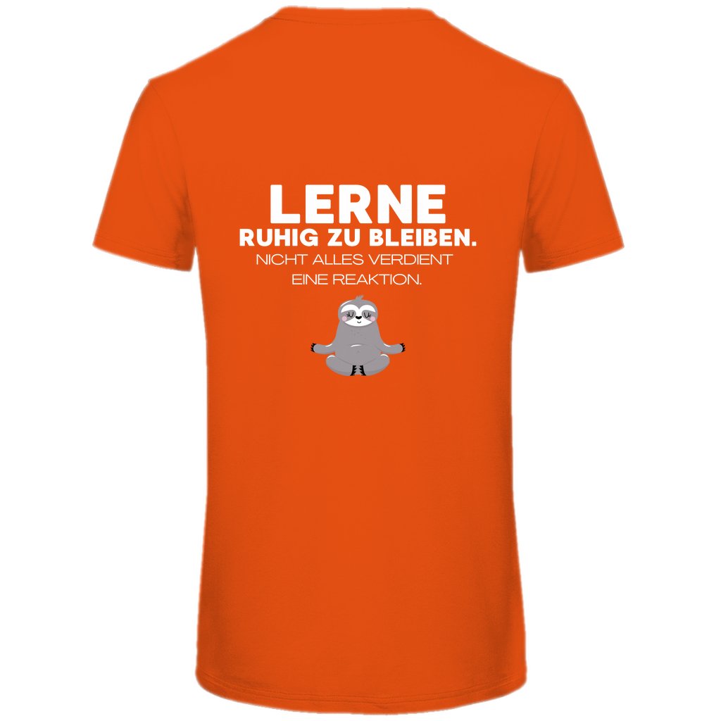 Herren T-Shirt "Lerne ruhig zu bleiben" - Grafikmagie