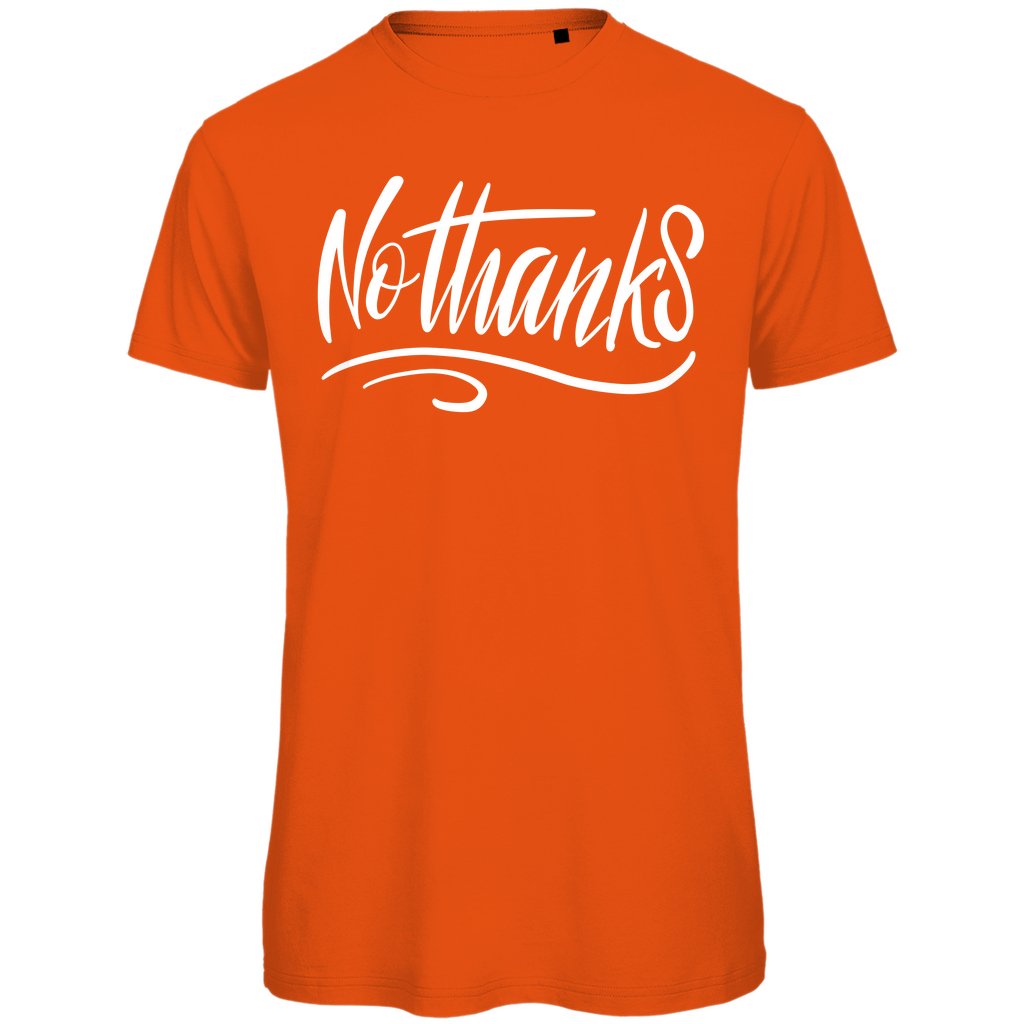 Herren T-Shirt "No thanks" - Grafikmagie