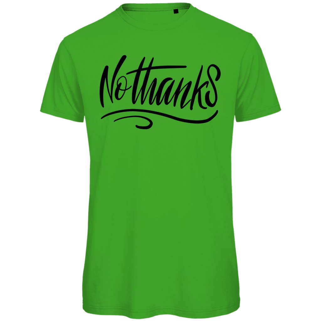Herren T-Shirt "No thanks" - Grafikmagie