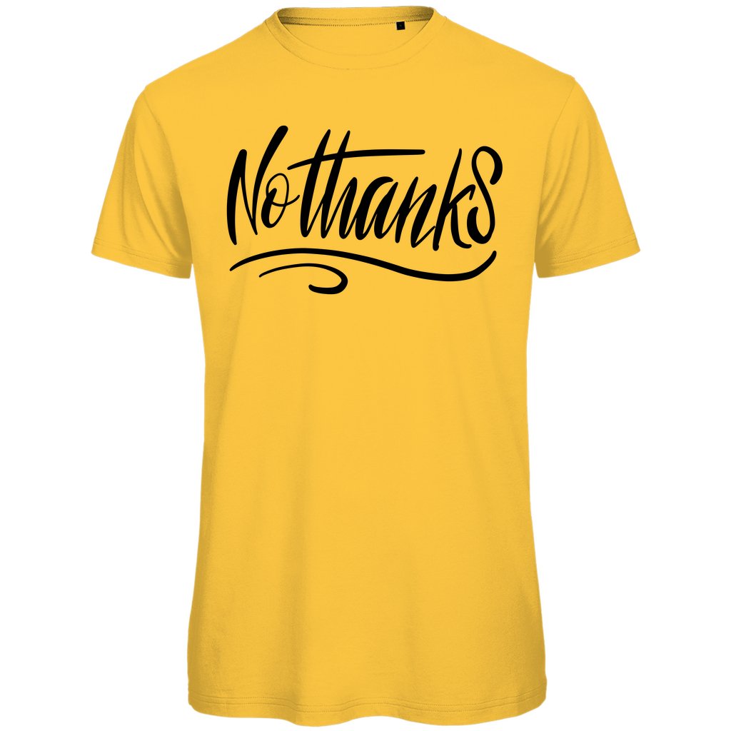 Herren T-Shirt "No thanks" - Grafikmagie