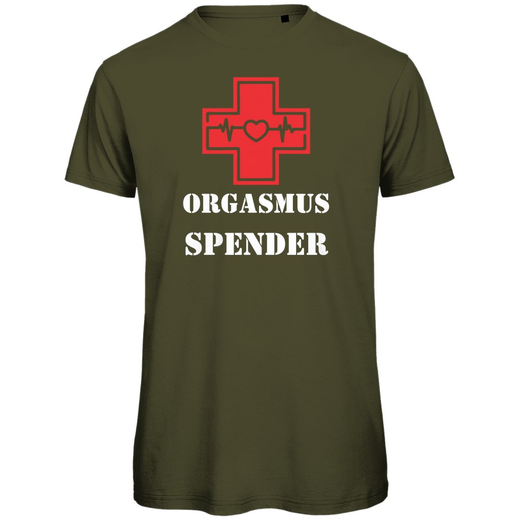 Herren T-Shirt "Orgasmus Spender" - Grafikmagie
