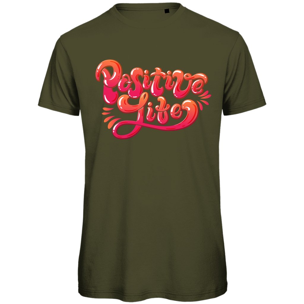 Herren T-Shirt "Positive Life" - Grafikmagie