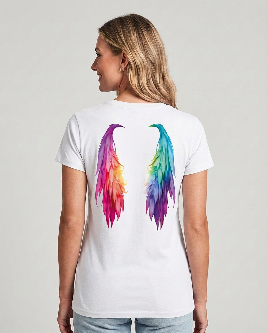 Flügel T-Shirt Tailliert