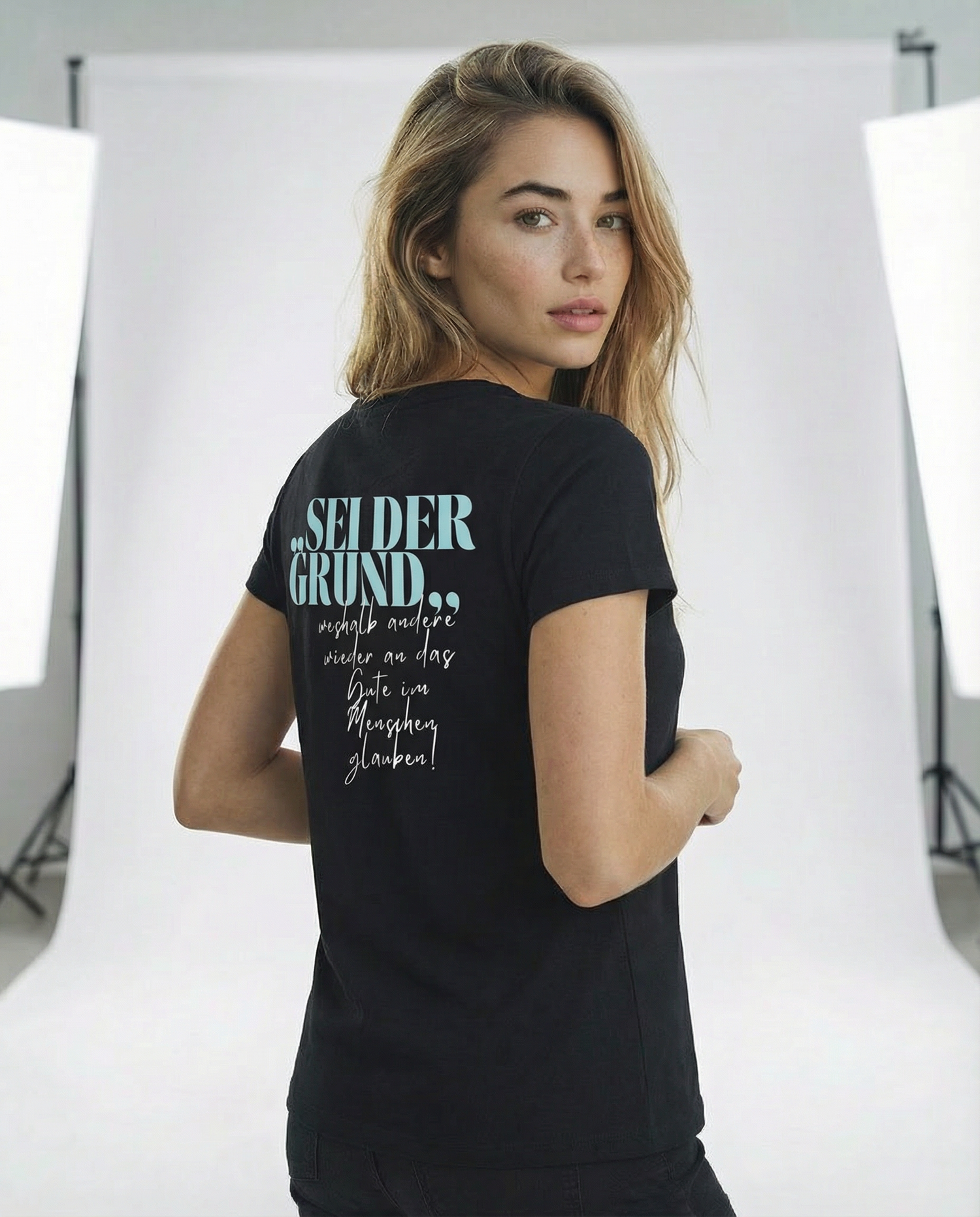 Sei der Grund ... T-Shirt Tailliert