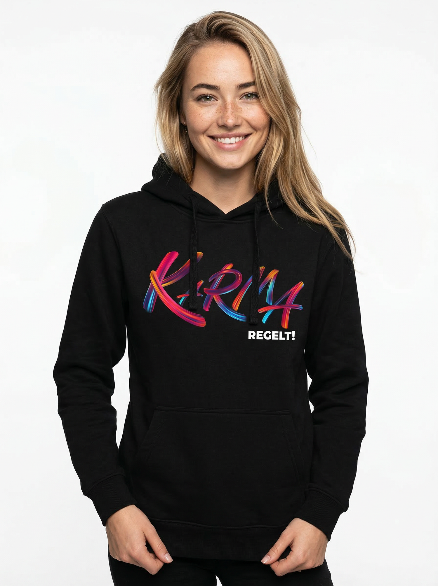 Karma regelt Damen Hoodie