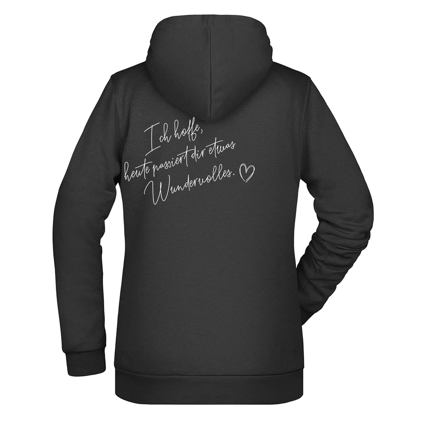 Ich hoffe heute passiert... Damen Hoodie - Grafikmagie XS / Black