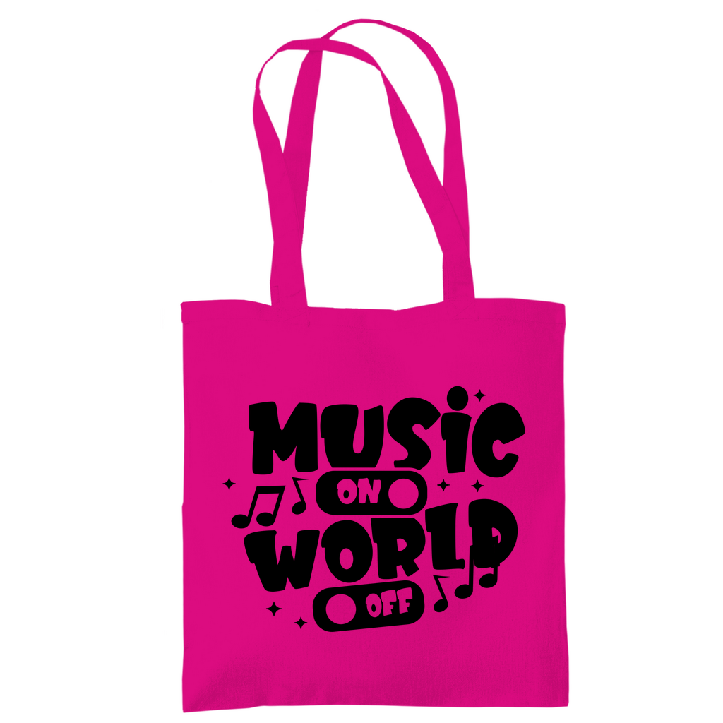 Tragetasche "Music on World Off"